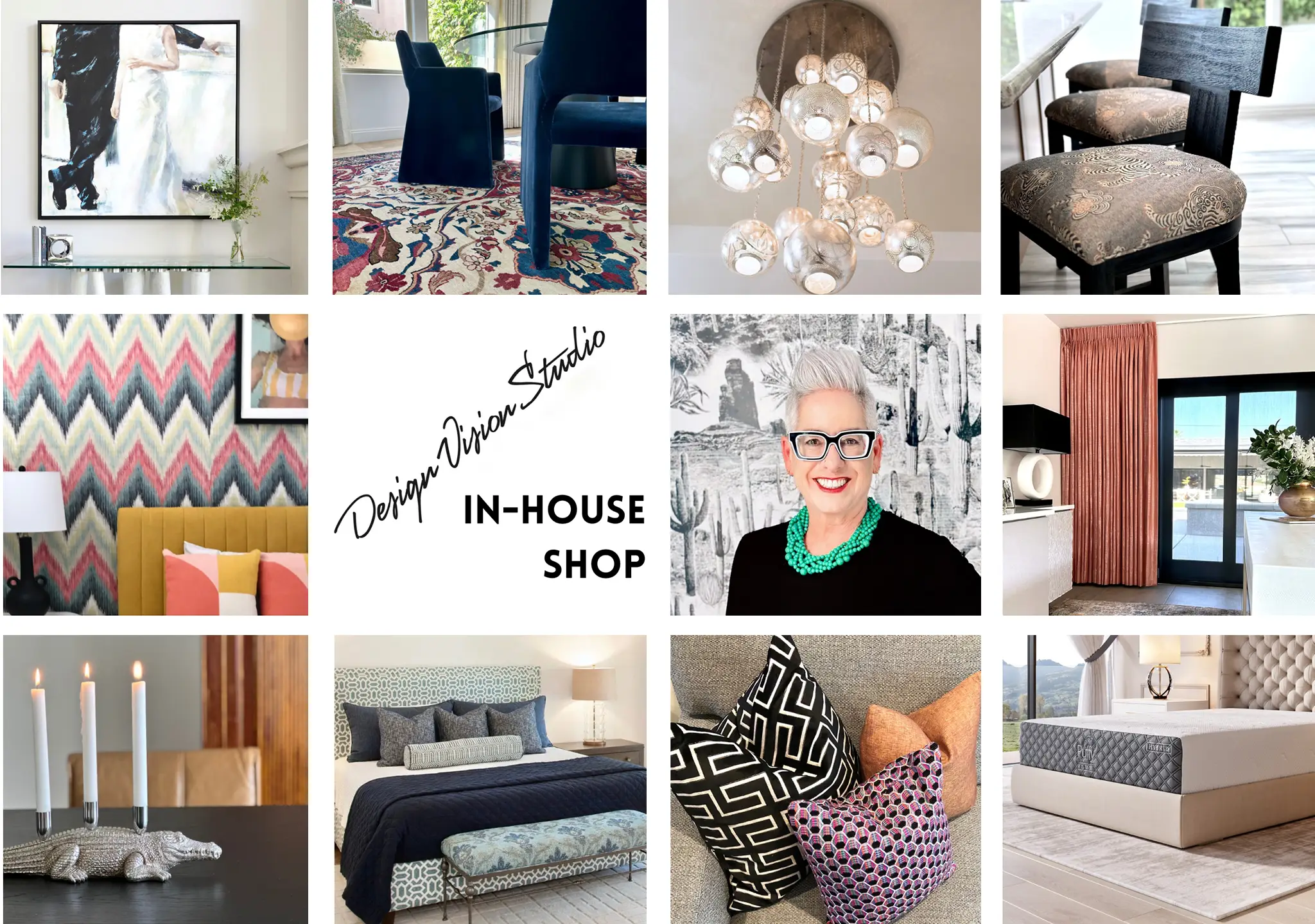 Design Vision Studio in-house shop with curated furnishings and decor