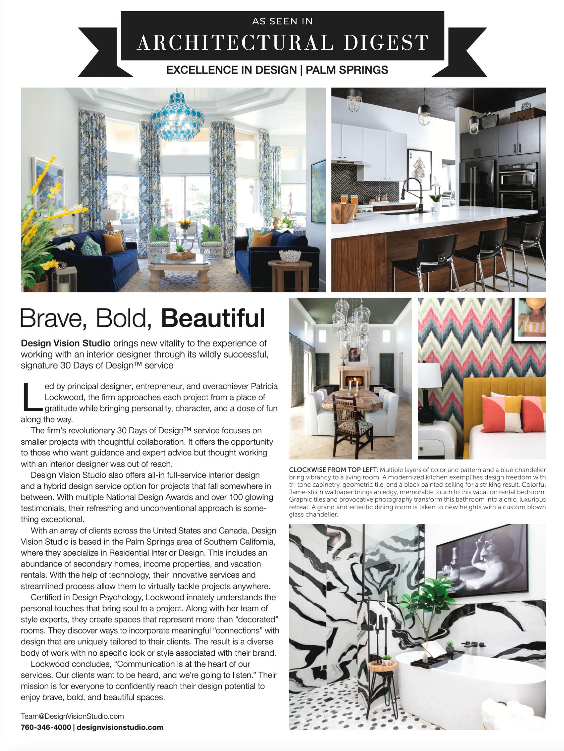 Design Vision Studio featured in Architectural Digest